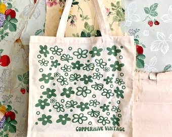 Spring Blossom X Copperhive Vintage Tote Bag.