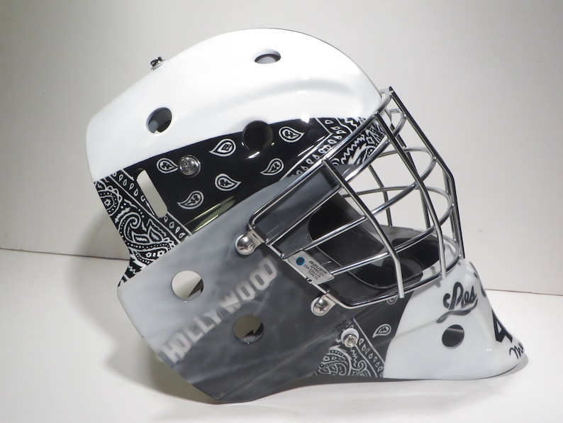 Custom Airbrush Your Goalie Helmet Etsy