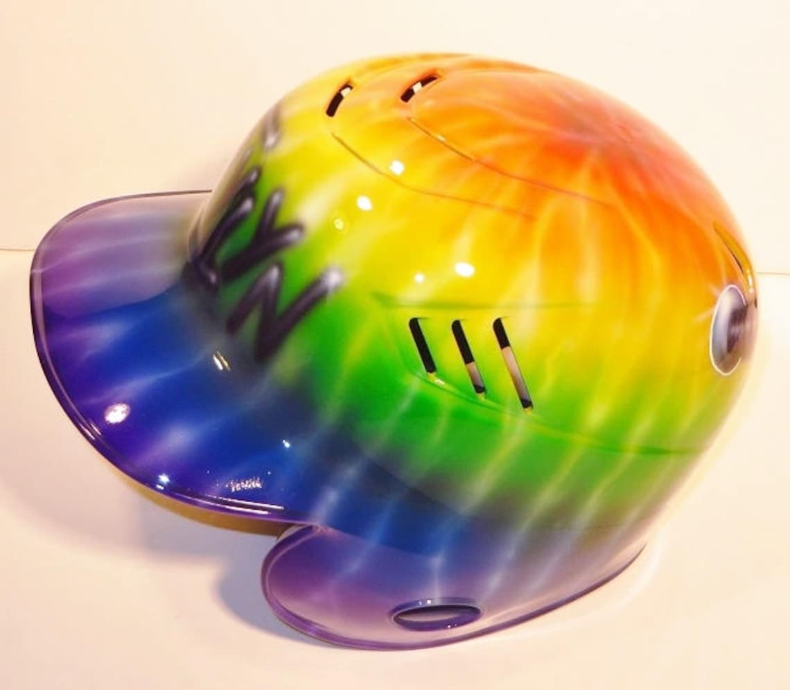Custom Airbrushed Batting Helmet Painting YOUR helmet Etsy