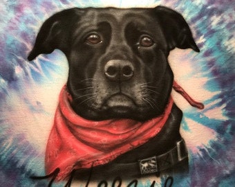 Custom Pet Airbrushed Tie-Dyed Tshirts