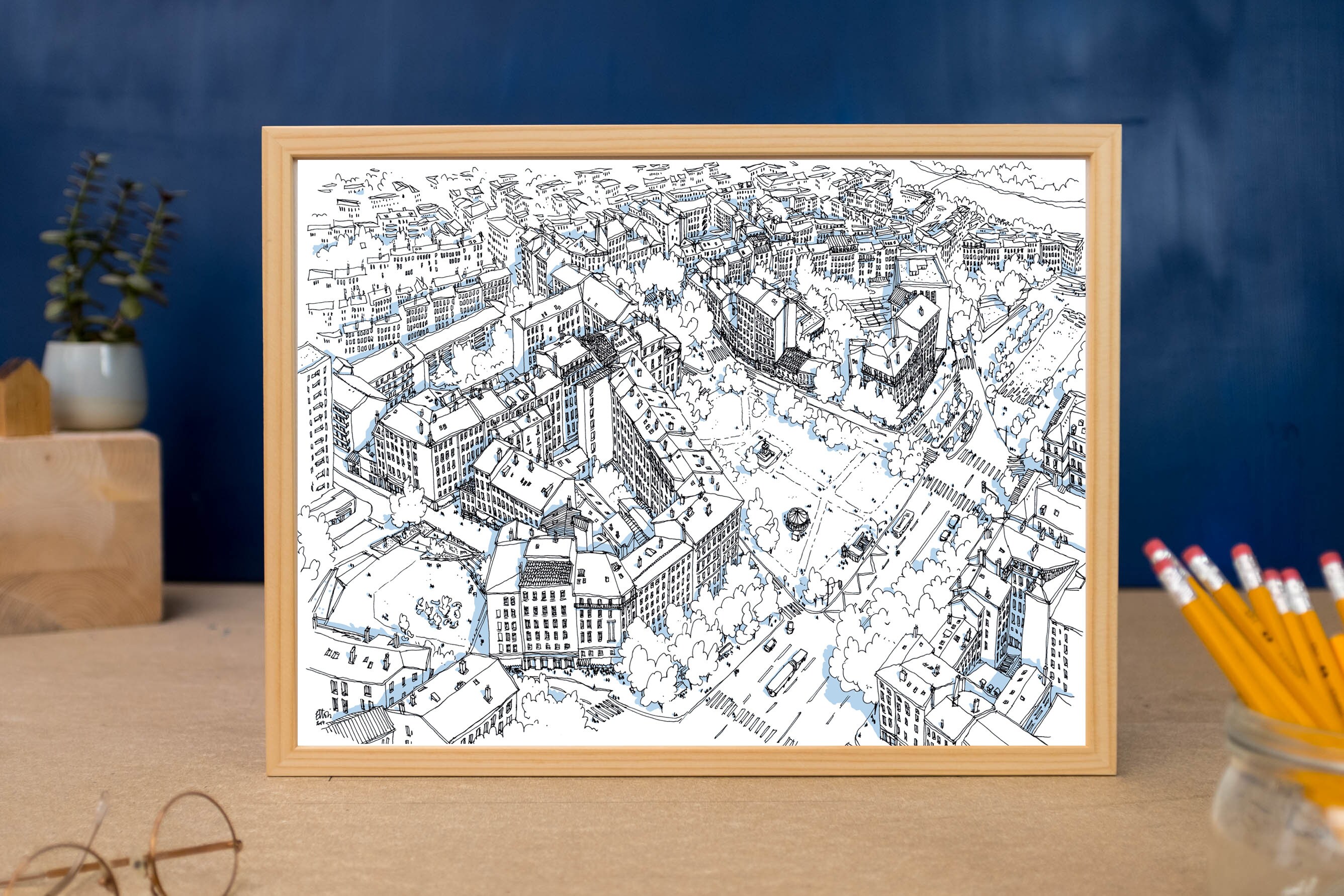 Affiche La Croix-Rousse à Lyon