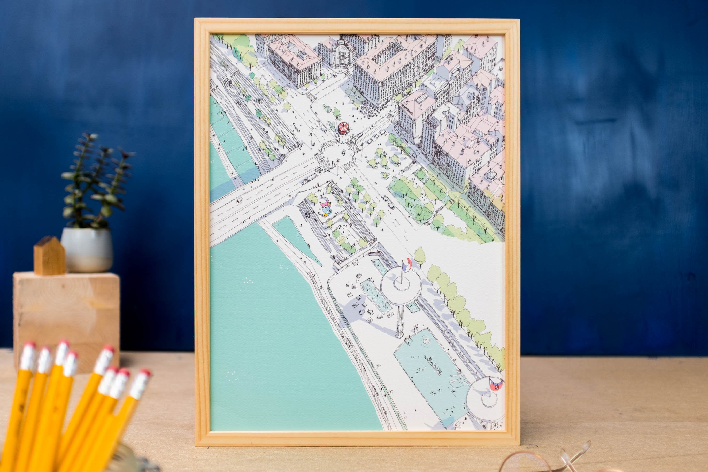 Affiche Du Quartier de La Guillotière à Lyon