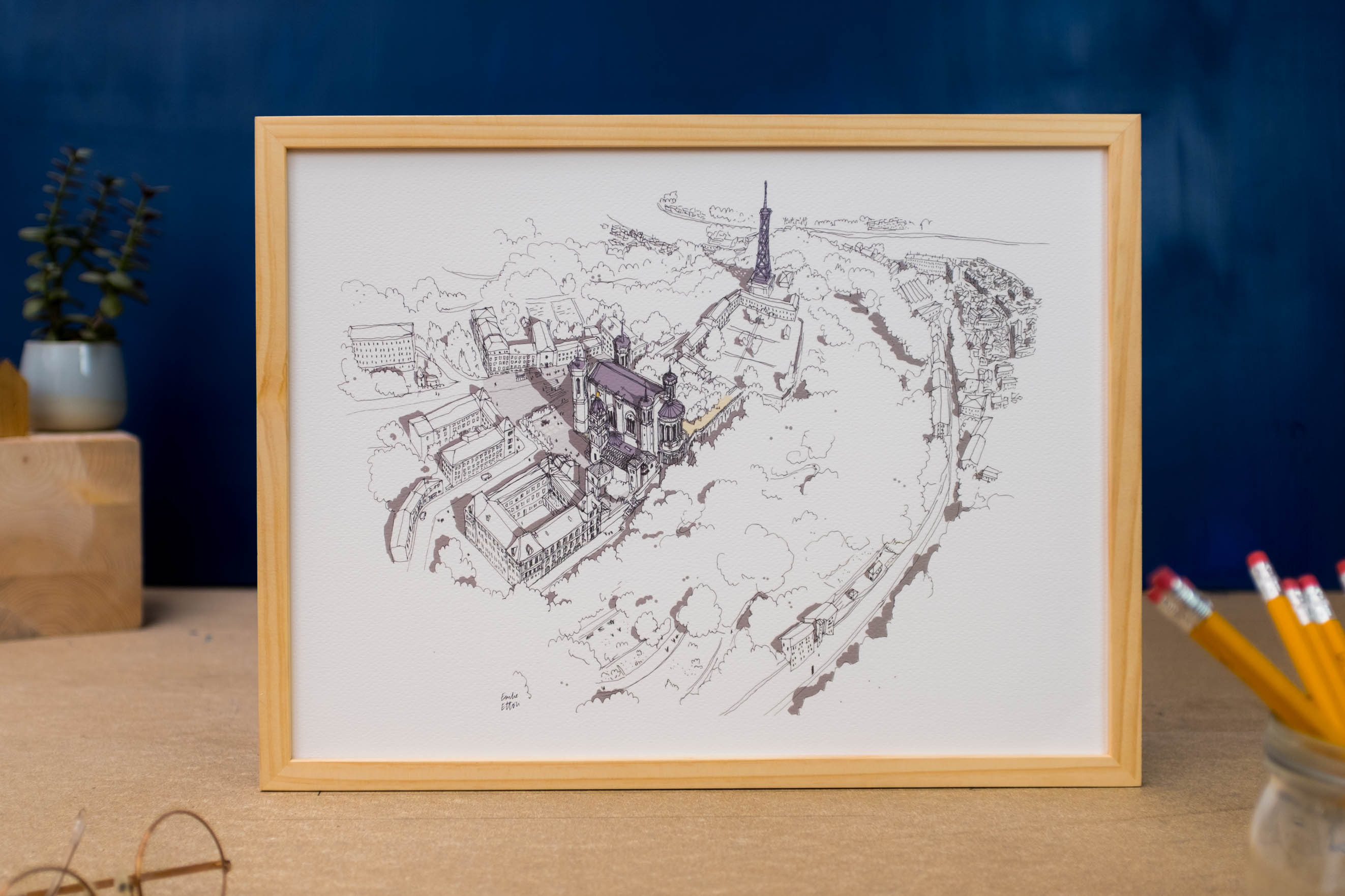 Affiche de La Basilique Fourvière à Lyon