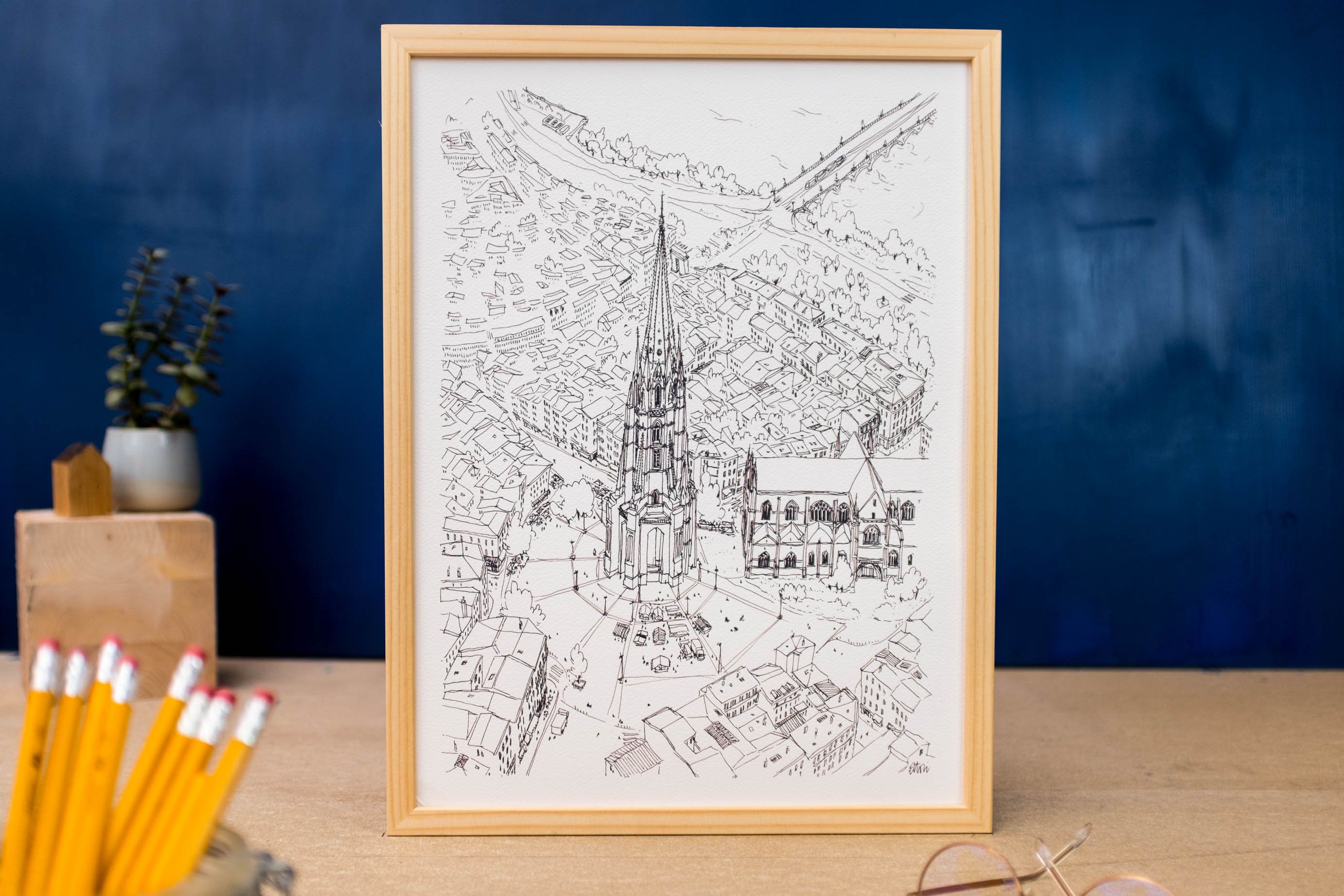 Affiche Du Quartier Saint Michel à Bordeaux