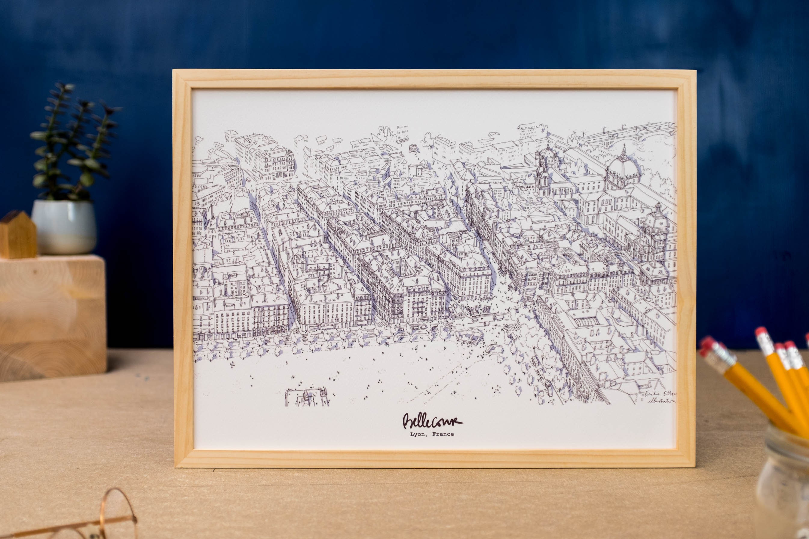 Affiche Du Quartier de Bellecour à Lyon