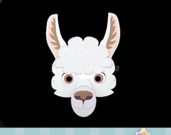 Máscara de Llama 3D para Fiesta de Llama