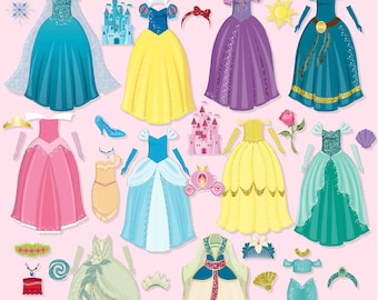 Princess Dress clipart, Halloween costumes, Princess Party