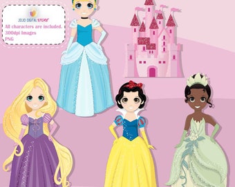 Princess Costume Party clipart, Halloween costumes, Princess Party