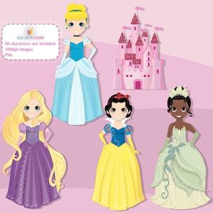 Princess Costume Party clipart, Halloween costumes, Princess Party