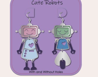 SVG Oorbellen Bestand, Juno Branded, Cute Robots