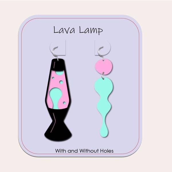 SVG Earrings File, Juno Branded, Lava Lamp