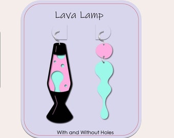 SVG Earrings File, Juno Branded, Lava Lamp