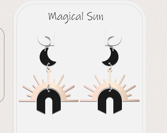 SVG Oorbellen File, Juno Branded, Magical Sun, Boog