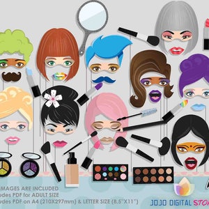 Make-up Artist Beauty Photo Booth Requisiten