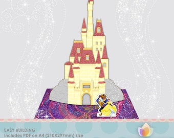 SALE!! 3D Princess Castle Centerpiece, Princess Beauty