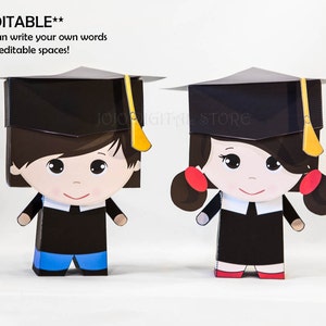 Editable Graduation Favor Box Set for Graduation Party!