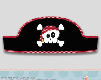 Pirate Treasure Hunt Party Crowns - Adjustable