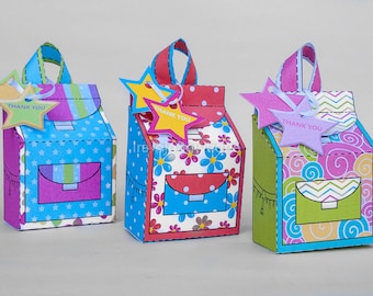 School Backpack Favor Gift Box Set, Favor Box Printable for Back to school Parties, Teacher Appreciation