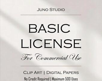 Commercial License for Clip Art, Digital Paper, Backdrops (500 Prints)