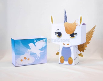 Gouden Pegasus Unicorn gunstdoos voor eenhoorn grillig feest