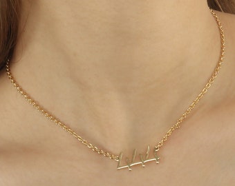 Custom Handmade 1pcs Delicate 18K Gold Filled Personalise Angel Numbers 444 Pendant Necklace And Cable Chain Perfect Brands Gift For Her