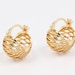 SI-628-GD / 10 Pcs 8mm Flat Pad Earring Posts 16K Gold