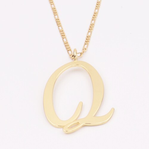 Custom Handmade 1pcs Dainty 18kt Gold Filled Large Chunky popular Bold Initial 