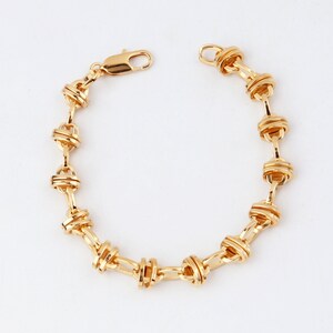 Hard to Make, Limited Stock! Custom Handmade 1pcs Dainty 23k USA Grade Gold Filled 6.7mm Round Oval Link Bracelet Made for Celebrity Stars