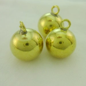 5pcs Large Brass Hollow Round Ball Pendants Dangles Light Weight Custom Logos 0102-2005