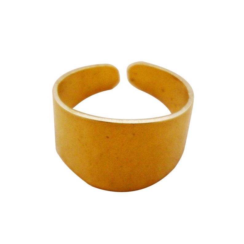 10pcs Wide Raw Brass Rings Blanks Bases for Personalized Etsy