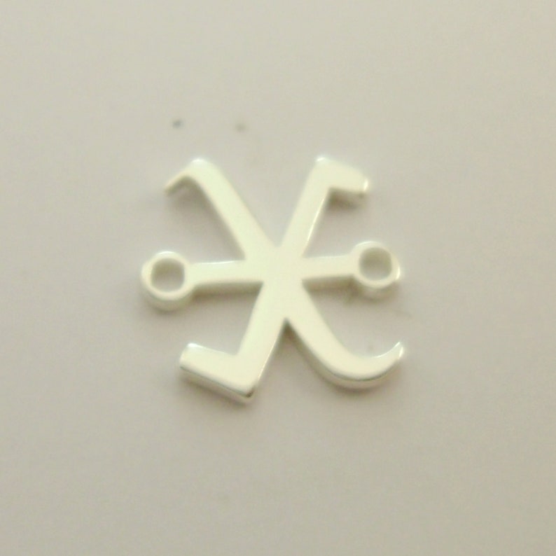 30pcs Old English Gothic Silver Initial Charms Initial Bracelets X Connectors For Business Personalized Jewelry Factory Supplier Custom