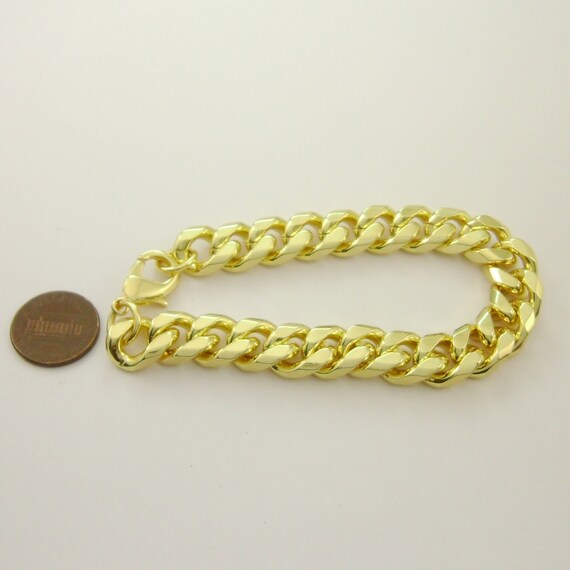 Bold Gold Chain Bracelet Gold Filled Large Chain Bracelet 