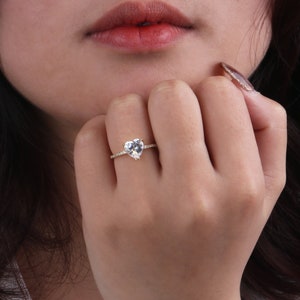 Custom Handmade 1pcs Dainty 18kt Gold Filled Geometry Slim Heart-Shaped Zircon Statement Stackable Adjustable Ring Stylish Boutique Brands