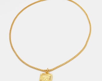 Handmade 16kt Gold Filled M-Shaped Small Sugar Cubes Pendant Factory For Brands Boutique.