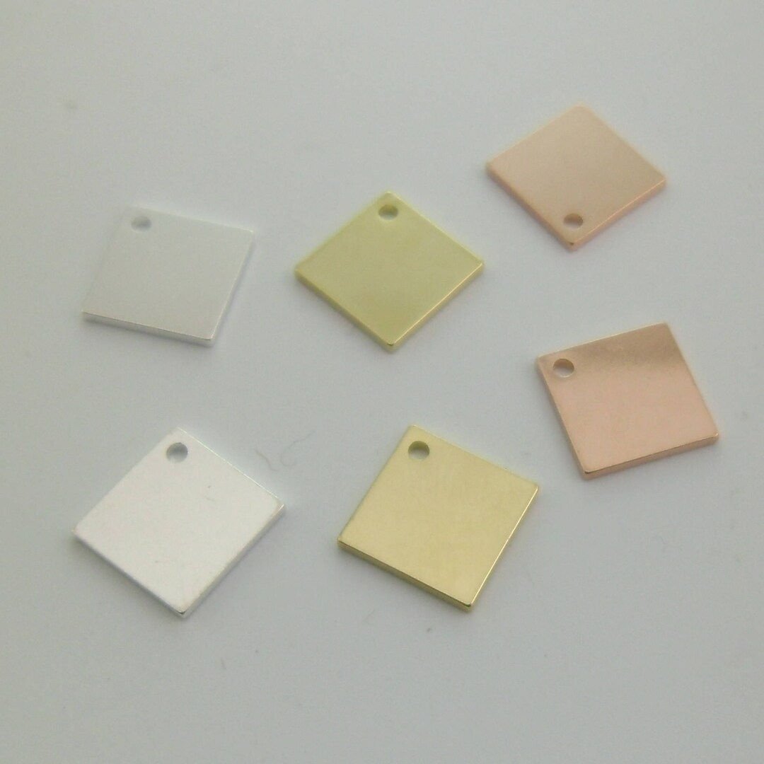 60 Ciondoli In Acciaio Inox Oro Rosa - 6 Forme Per Creazione Gioielli - Foto 2