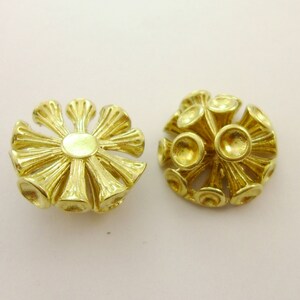Personalizado, 200pcs Flower Bloom Brass Bases Cabochon, Birthstones Setting Custom Clothes Bags Hats Hair Clips Supplies, Factory Supplier