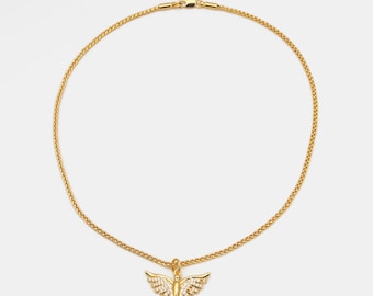 Handmade 16kt Gold Filled Phoenix Spreading The Wings Pendant Factory For Brands Boutique.