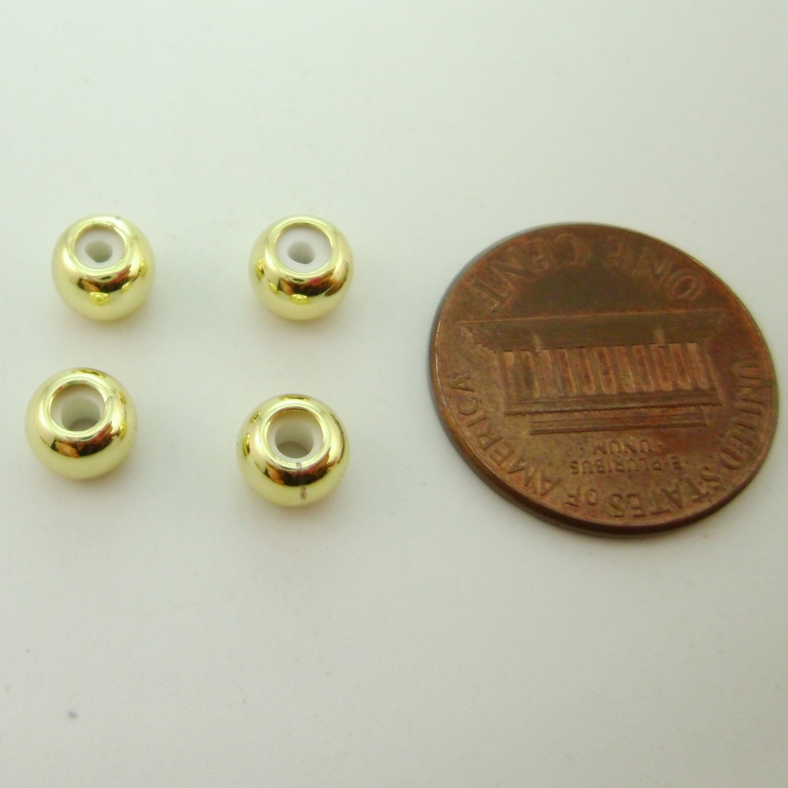 10pcs Rubber Stopper Beads 14Kt Gold Filled Round Silicone Etsy