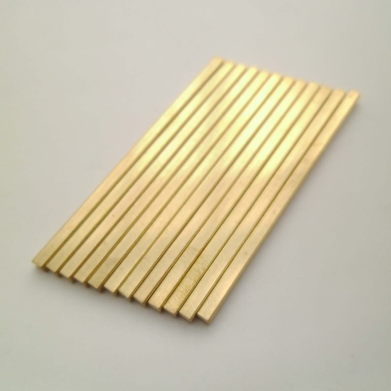 50pcs High Quality 2x45mm Solid Raw Brass Bars WITHOUT Hole Etsy