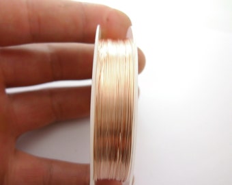 10 Meters/32 Feet One Roll Non Tarnish Rose Gold Wire 27 Gauge, for Your Wiring Projects Factory Supplier 0001-2017