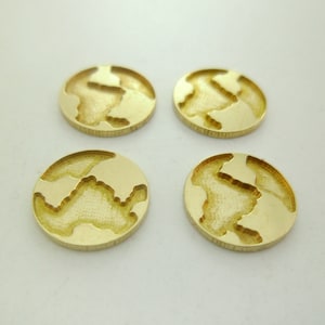 Aangepaste Supplies & klaar sieraden * 6pcs unieke juist machinaal sierlijke wereld kaart reizen Flatback ronde schijf voor Paste solderen 2010-2001
