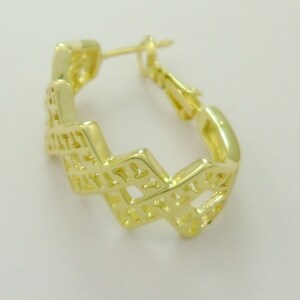 Handcrafted Unique, 15 Pairs Oval Round 14kt Gold Plated Hoops, Unqiue Sources for Business Factory Custom 0801-2081-1
