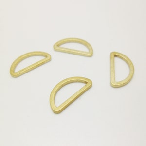 50pcs 7x15mm Medium Semi-circle Half Circle Brass Frames Link Connectors Minimal Simplicity Geometry Lead Nickel Chromium Free 0103-0170