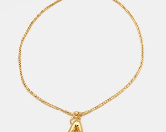 Handmade 16kt Gold Filled Three-Dimensional A-Shaped Pendant Factory For Brands Boutique.