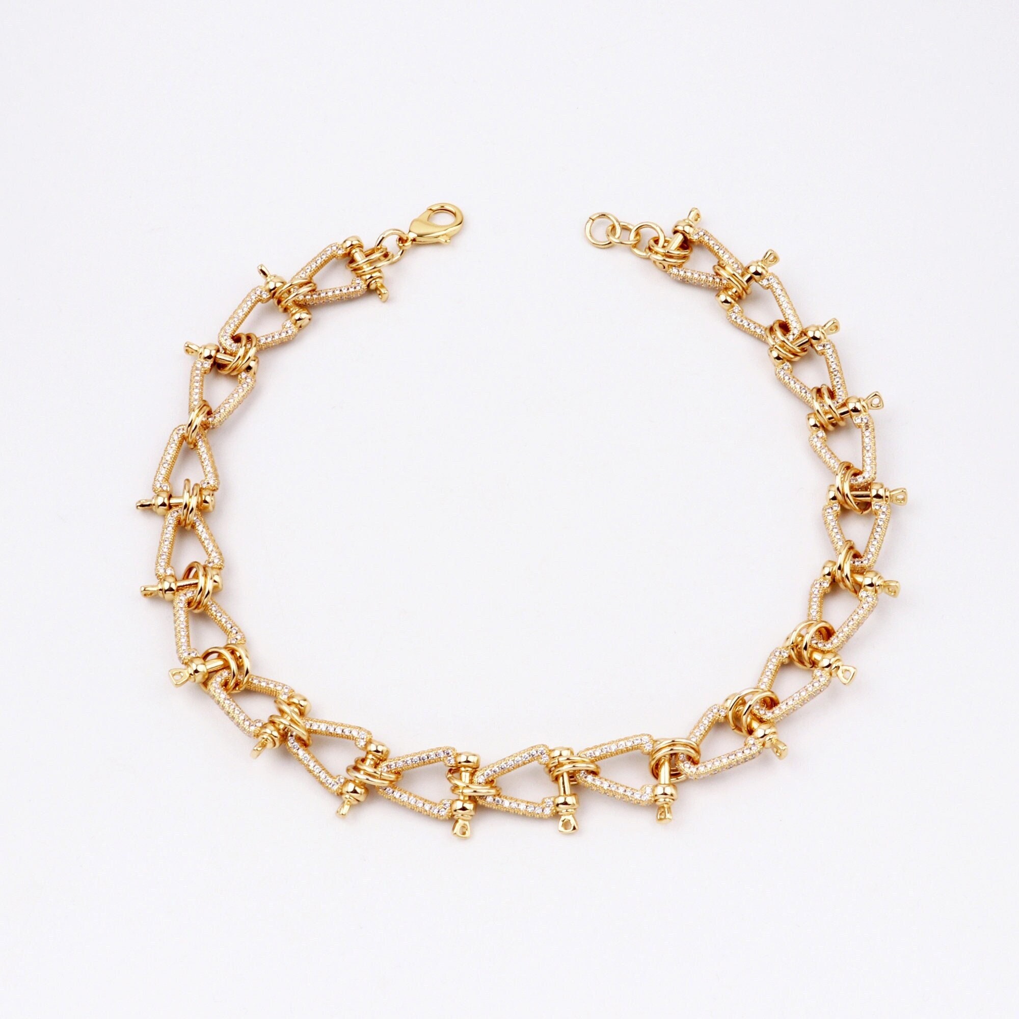 Men's Exclusive! Custom Handmade 1pcs Delicate 18kt Gold