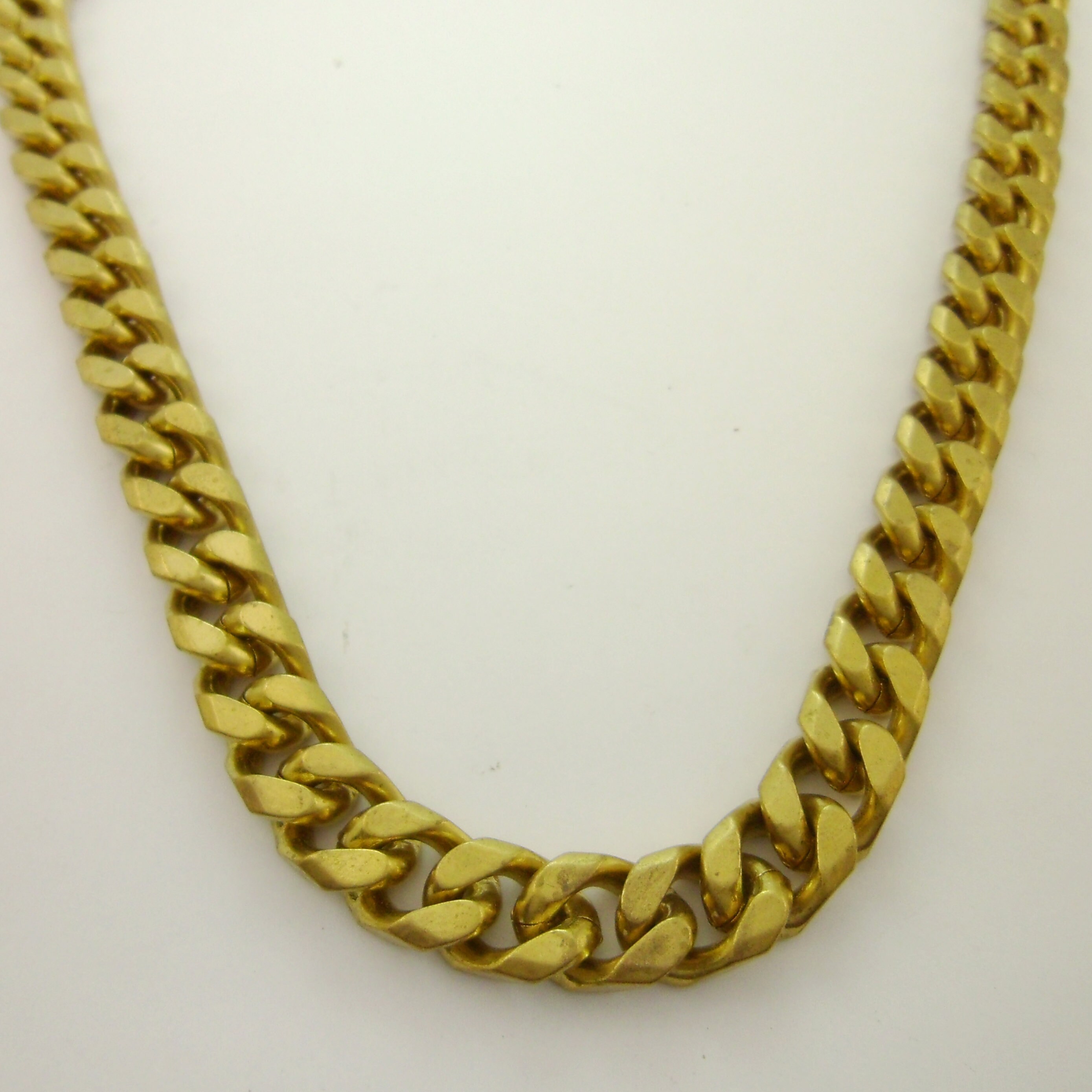 Facted Rope Chain Delicate* 1 Meter Large Brass Flattened Curb Chain 11x15mm, Brass Link ...