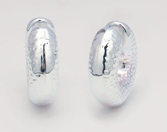 Custom & Handmade Silver Filled Chunky Bold Hammering Texture Lightweight Ear Cuff Factory For Brands Boutique