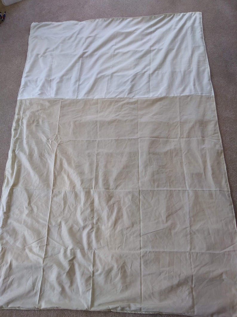 Single bed size Quilt Wonky Upcycled Shabby Chic Unique Quilts of Anarchy No straight lines