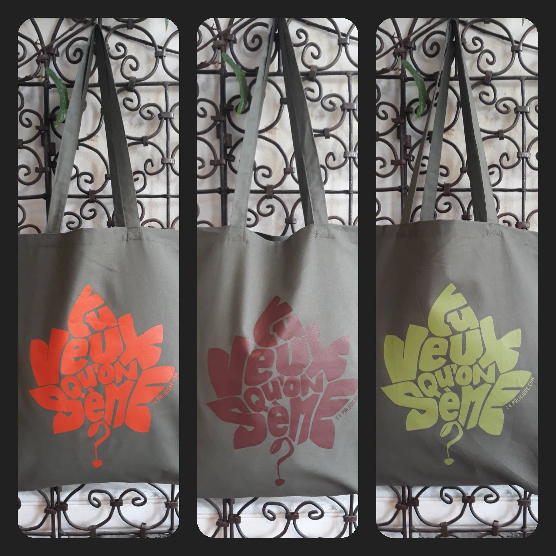 Tote bag "Tu veux qu'on sème ?" several models to choose