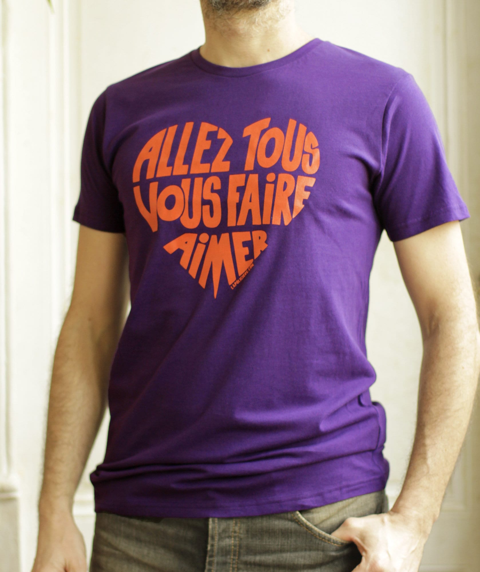 Men T Shirt With a French Message go and Love Etsy